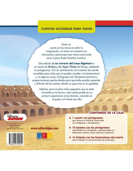Mickey y los Superpilotos. La carrera del Lazo Rigatoni · Cuento con pictogramas Mickey y los Superpilotos. La carrera del Lazo Rigatoni · Cuento con pictogramas