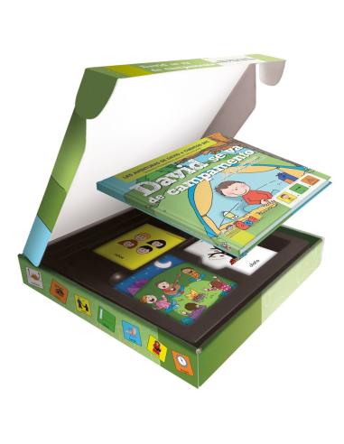 David se va de campamento · Cuento con pictogramas · Caja abierta David se va de campamento · Cuento con pictogramas · Caja abierta