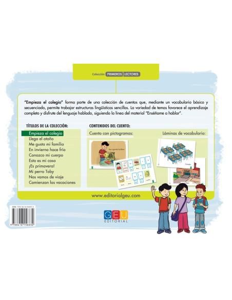 Empieza el colegio · Cuento de estructuración lingüística Empieza el colegio · Cuento de estructuración lingüística