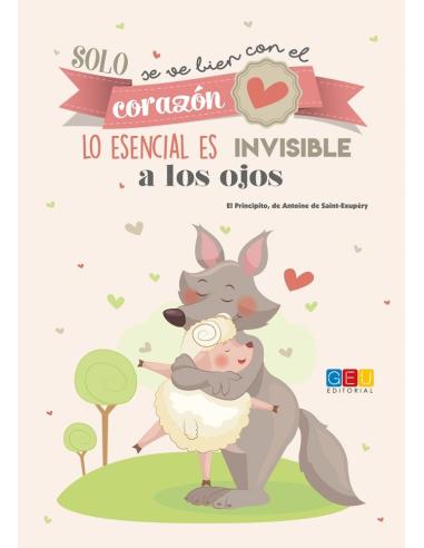 Libreta "Solo se ve bien con el corazón. Lo esencial es invisible a los ojos" · A4 · Tapa dura