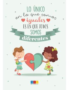 Libreta "Lo único en lo que somos iguales es en que todos somos diferentes" · A4 · Tapa dura 2