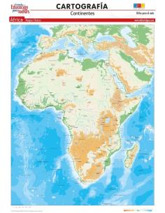 Mapa de África. Físico