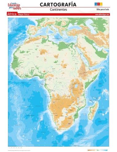 Mapa de África. Físico Mapa de África. Físico
