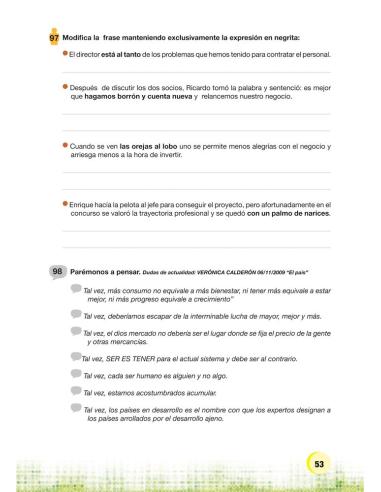 Palabras. Expresión y vocabulario · Nivel 1. Cuaderno 9: Economía y profesiones