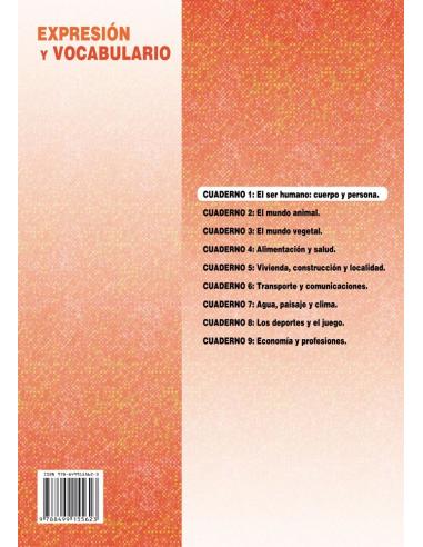 Palabras. Expresión y vocabulario · Nivel 2. Cuaderno 1: El ser humano. Cuerpo y persona