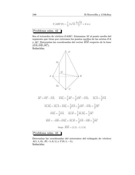 Compendio de problemas de matemáticas VI. Álgebra II y Geometría II · Bachillerato Compendio de problemas de matemáticas VI. Álgebra II y Geometría II · Bachillerato