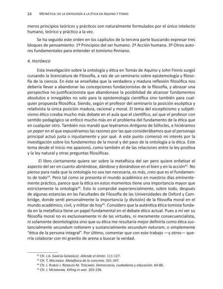 Metaética: de la ontología a la ética en Aquino y Finnis