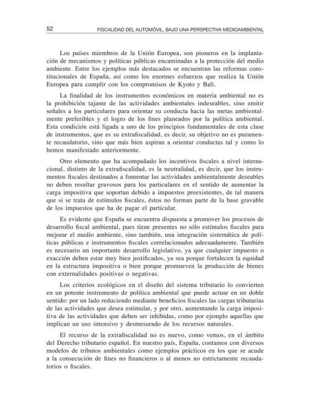 Fiscalidad del automóvil, bajo una perspectiva medioambiental Fiscalidad del automóvil, bajo una perspectiva medioambiental