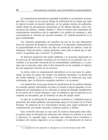 Fiscalidad del automóvil, bajo una perspectiva medioambiental Fiscalidad del automóvil, bajo una perspectiva medioambiental