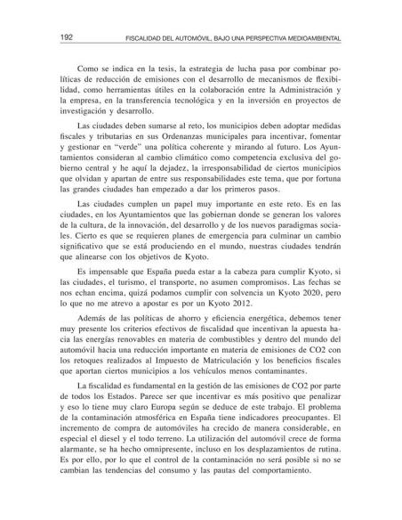 Fiscalidad del automóvil, bajo una perspectiva medioambiental Fiscalidad del automóvil, bajo una perspectiva medioambiental