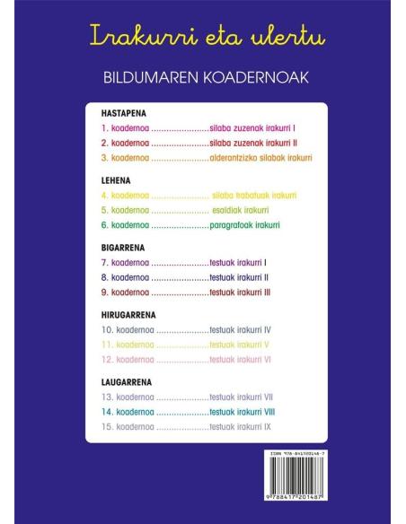 Irakurgai ulergarriak 8 Irakurgai ulergarriak 8