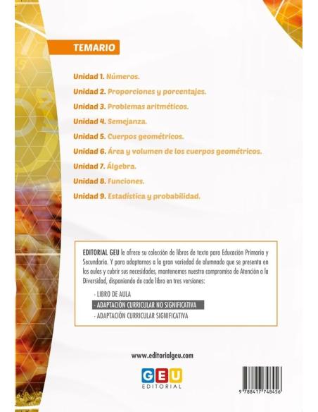 Matemáticas 2 Educación Secundaria. Programa de refuerzo Matemáticas 2 Educación Secundaria. Programa de refuerzo