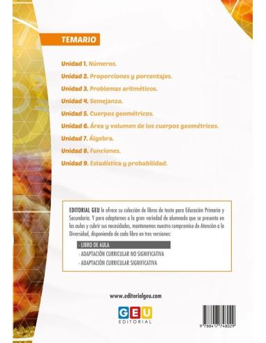 Matemáticas 2. Educación Secundaria. Libro de aula