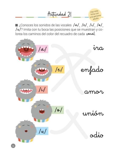 La Boca de las Letras · Cuaderno de actividades para Educación Infantil 5 años La Boca de las Letras · Cuaderno de actividades para Educación Infantil 5 años