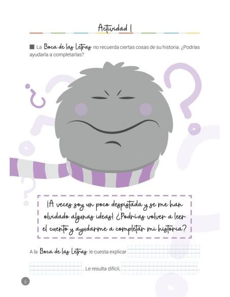 La Boca de las Letras · Cuaderno de actividades para 1er Ciclo de Educación Primaria