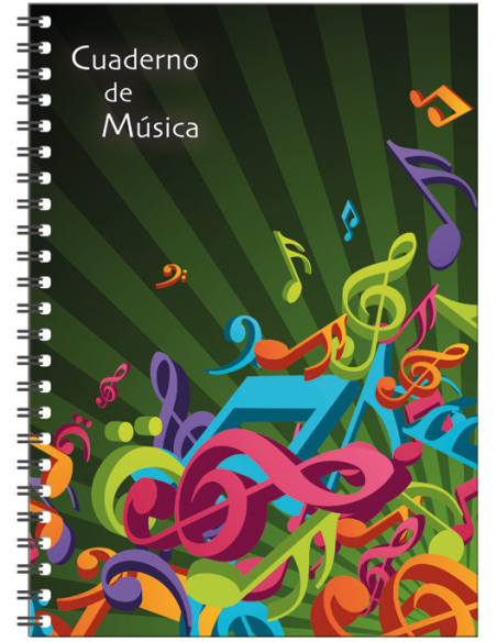 Cuaderno de música. Formato A4 Cuaderno de música. Formato A4
