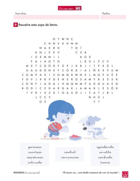 Inteligencia emocional: Amor - 3º ciclo de primaria