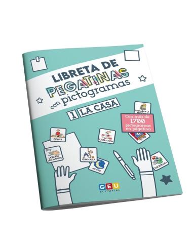 Libreta de pegatinas con pictogramas 1 La casa