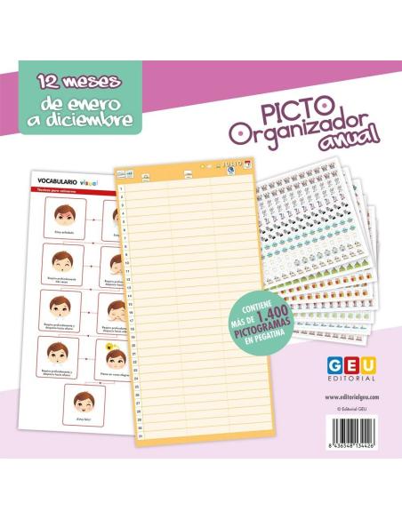 Picto-organizador anual Picto-organizador anual