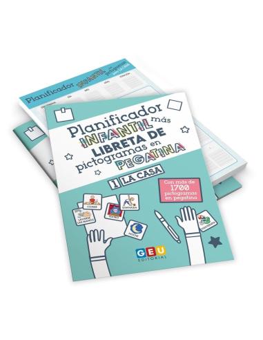 Pack planificador + libreta de pegatinas la casa GEU