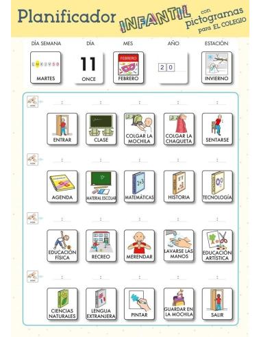 Pack planificador + libreta de pegatinas el colegio GEU