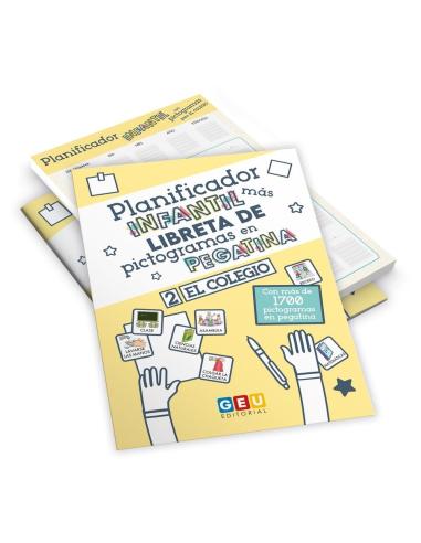 Pack planificador + libreta de pegatinas el colegio GEU