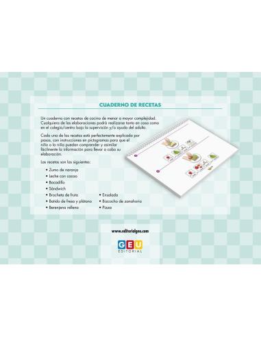 Mis recetas de cocina con pictogramas