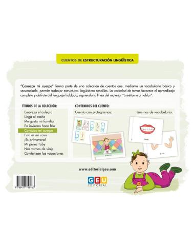 Conozco mi cuerpo · Cuento de estructuración lingüística