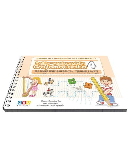 Pictocuaderno de grafomotricidad 4: Trazado de líneas horizontales, verticales y onduladas Pictocuaderno de grafomotricidad 4: Trazado de líneas horizontales, verticales y onduladas