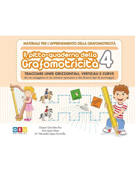 Pictocuaderno de grafomotricidad 4: Trazado de líneas horizontales, verticales y onduladas Pictocuaderno de grafomotricidad 4: Trazado de líneas horizontales, verticales y onduladas