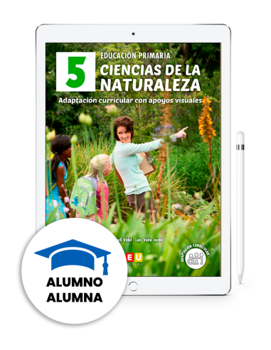 Digital alumno - Ciencias de la naturaleza 5. Adaptación curricular con apoyos visuales.