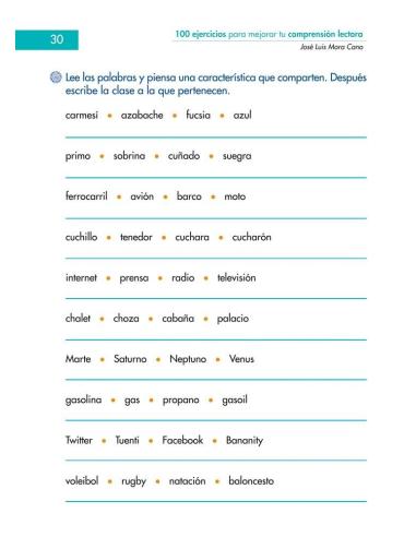 Digital docente - 100 ejercicios para mejorar tu comprensión lectora