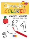 Aprendo y coloreo. Números del 1 al 9 · Numbers from 1 to 9 (español-inglés)