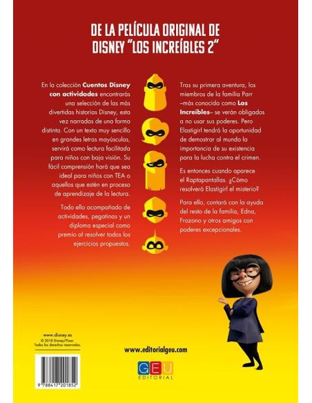 Los Increíbles 2. Cuentos Disney con actividades Los Increíbles 2. Cuentos Disney con actividades
