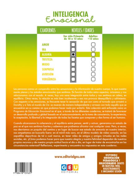 Inteligencia emocional: Alegría - 3º ciclo de primaria Inteligencia emocional: Alegría - 3º ciclo de primaria