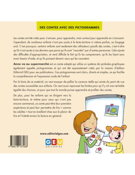 ANNE VA AU SUPERMARCHÉ - AVEC DES PICTOGRAMMES ANNE VA AU SUPERMARCHÉ - AVEC DES PICTOGRAMMES