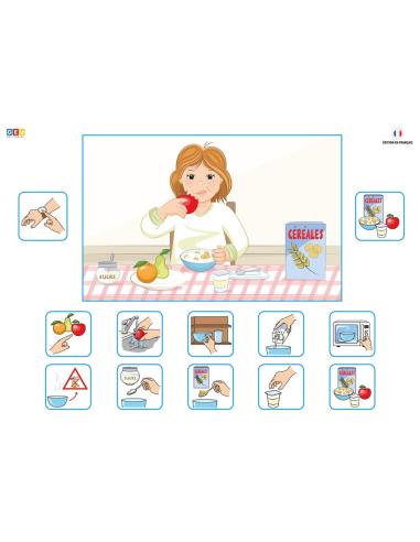 MA ROUTINE ÉTAPE PAR ÉTAPE AVEC DES PICTOGRAMMES (VERSION FILLE)