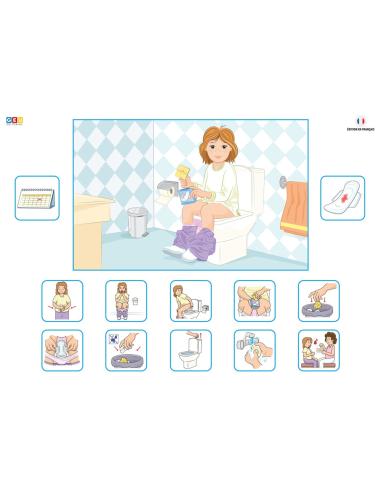 MA ROUTINE ÉTAPE PAR ÉTAPE AVEC DES PICTOGRAMMES (VERSION FILLE)