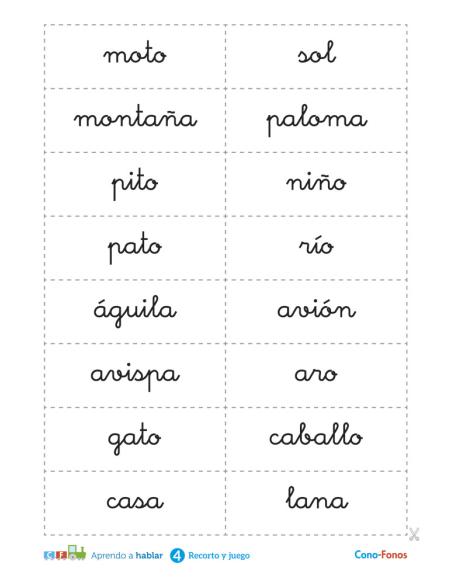 APRENDO A HABLAR.CONO-FONOS 4. RECORTO Y JUEGO APRENDO A HABLAR.CONO-FONOS 4. RECORTO Y JUEGO