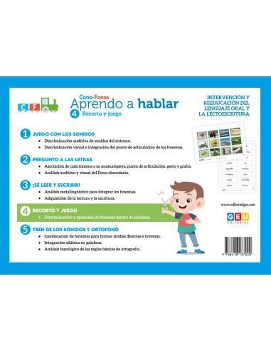APRENDO A HABLAR.CONO-FONOS 4. RECORTO Y JUEGO