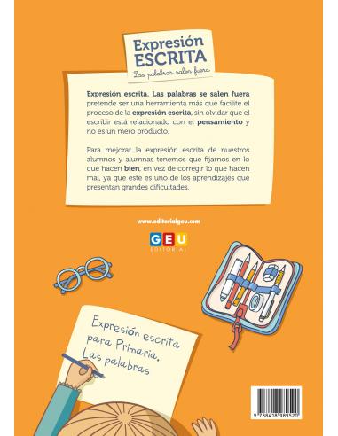 Expresión escrita. Las palabras salen fuera