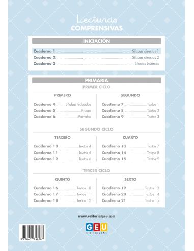 Lecturas comprensivas 1. Leo sílabas directas...