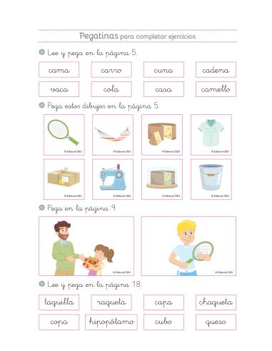 Lecturas comprensivas 2. Leo sílabas directas...