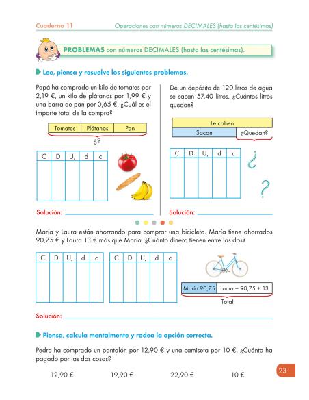 Cuaderno de Refuerzo de Matemáticas comprensivas. Números y Cálculo 11