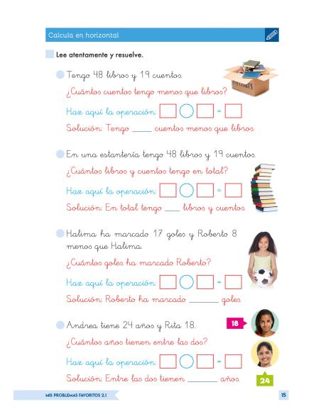 Mis Problemas Favoritos 2.1 GEU| Problemas Matematicas 2 Primaria | Sumas y Restas Llevando