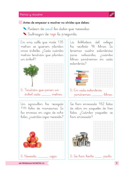 Mis Problemas Favoritos 3.2 - Dos Operaciones: Sumas, Restas y/o Multiplicaciones - Una Operación de Dividir