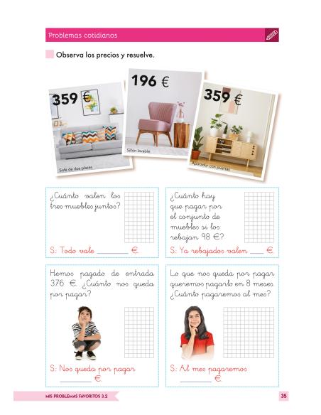 Mis Problemas Favoritos 3.2 - Dos Operaciones: Sumas, Restas y/o Multiplicaciones - Una Operación de Dividir