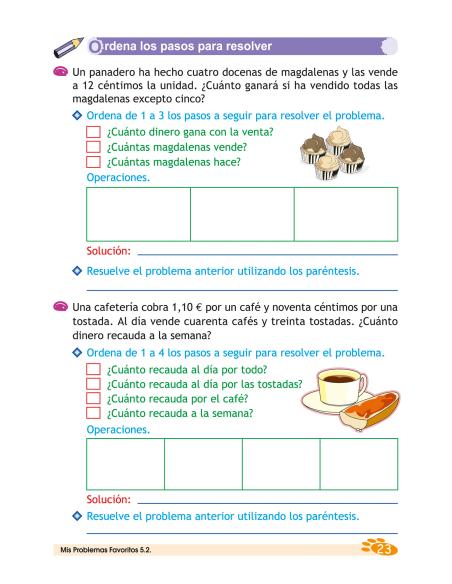 Mis Problemas Favoritos 5.2 - Números decimales II. Fracciones II
