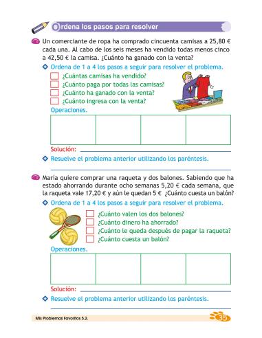 Mis Problemas Favoritos 5.2 - Números decimales...
