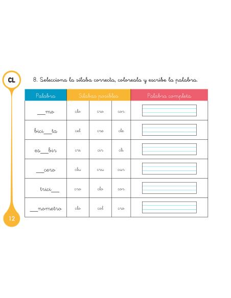 Sílabas trabadas CL/CR